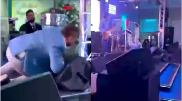 Horia Brenciu a căzut pe scenă, chiar în timpul concertului! Imaginile au devenit virale