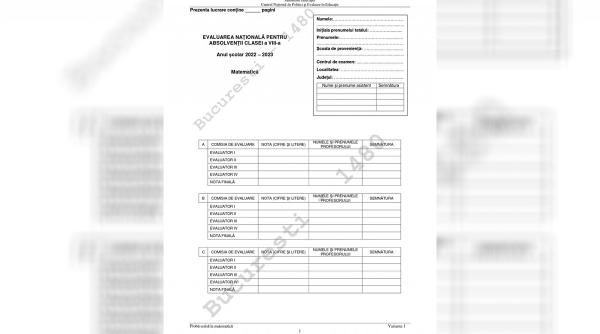 subiecte matematica evaluare nationala 2023 clasa a viii a publicate