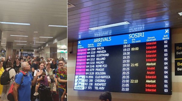 Zboruri amânate şi cozi infernale pe Aeroportul Otopeni: 