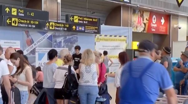 Haos pe Aeroportul Otopeni. Zeci de curse, întârziate sau anulate din cauza grevei din Italia