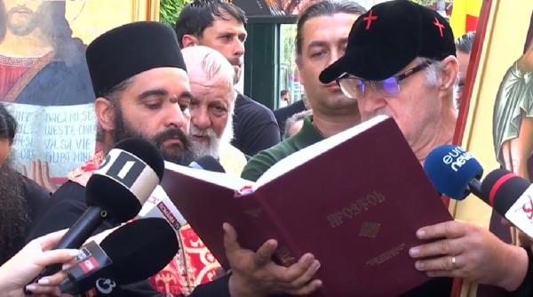 becali da cu agheasma pe calea victoriei dupa marsul lgbt