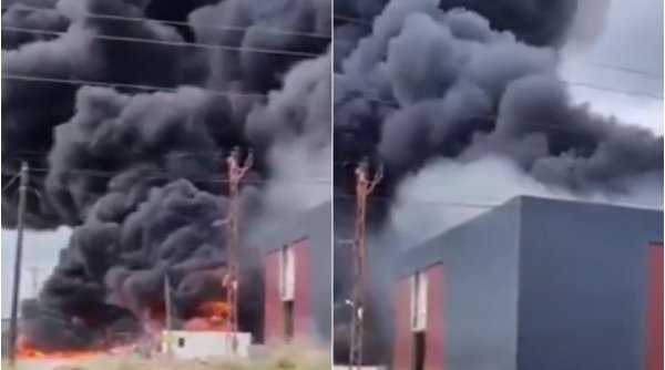 Incendiu devastator în Turcia. O uzină chimică a ars din temelii, în Tekirdag