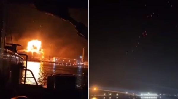 portul reni dunare granita romania bombardat rusia