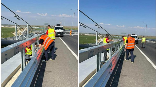 CNAIR: Au fost identificate aproximativ 70 de şuruburi slăbite la parapetul Podului suspendat de la Brăila
