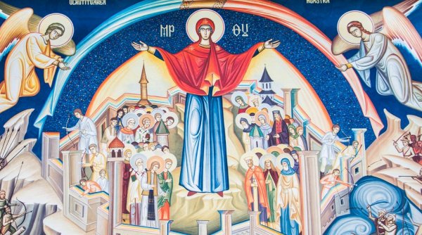 Calendar ortodox 1 octombrie 2023. Sărbătoare cu cruce roşie de Acoperământul Maicii Domnului