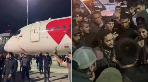 Un aeroport din Rusia a fost luat cu asalt de o mulţime violentă, după ce un avion a aterizat de la Tel Aviv