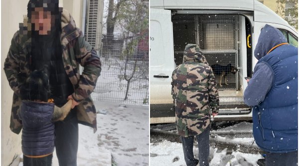 Un bărbat fără locuinţă a cerut ajutor poliţiştilor pentru el şi câinele lui, în Constanţa