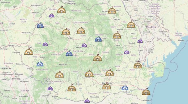 Harta buncărelor din România | Peste 5000 de adăposturi disponibile pentru români