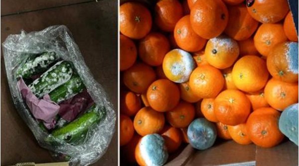Legume și fructe mucegăite, găsite în depozite din Ilfov. Comisarii ANPC au aplicat amenzi de 15.000 de lei 