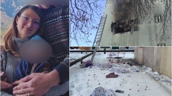 Surse: Mama care și-a omorât bebelușul la Iași, aruncându-l de la etajul apartamentului în flăcări, era încuiată în casă | 