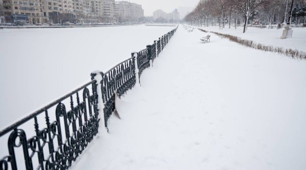 ANM a emis o prognoză meteo specială pentru București. Stratul de zăpadă va ajunge până la 17 centimetri