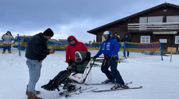 Tabere de schi pentru persoanele cu dizabilităţi la Cheile Grădiștei. Vicepreşedintele Comitetului Paralimpic Român: 