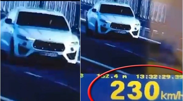 Amenda primită de un șofer prins de radar cu 230 km/h pe Autostrada A1 Deva-Nădlac