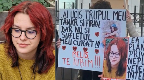 Colegii Melisei, fata ucisă în Grădina Botanică din Craiova, protest în faţa Tribunalului Dolj în prima zi a procesului