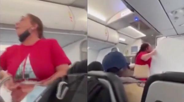 femeie inchisoare amenda scandal avion