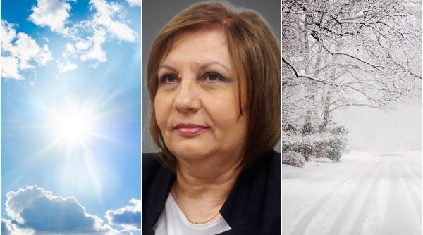 Ninsori în unele zone, 20 de grade în altele. Directorul ANM Elena Mateescu anunţă la ce să ne așteptăm în luna februarie