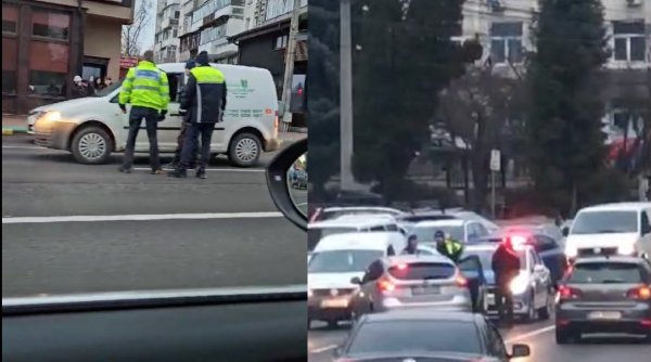 Un minor a furat o mașină din centrul Sucevei și a fost urmărit de polițiști prin jumătate de oraș