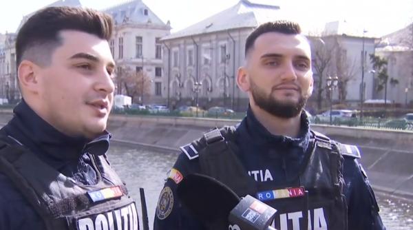politisti bucuresti femeie salvata raul dambovita
