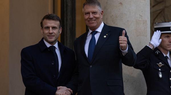 presedinte iohannis premier ciolacu ciuca conferinta paris macron trupe occidentale ucraina