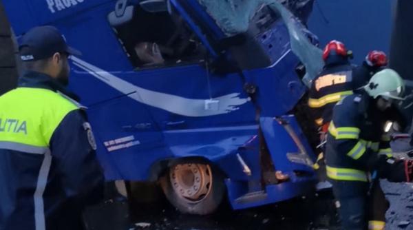 accident 2 tir uri dn 6 caras severin trafic complet blocat