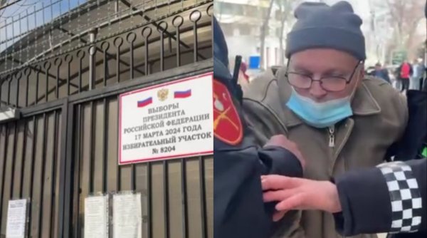 Un bărbat a încercat să dea foc secției de votare de la Ambasada Rusiei în Chișinău