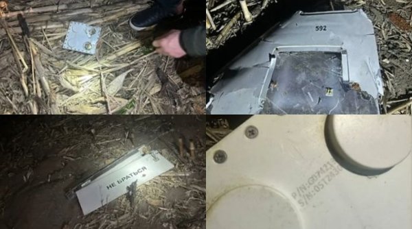 Primele imagini cu drona căzută lângă Brăila. Marcel Ciolacu: 