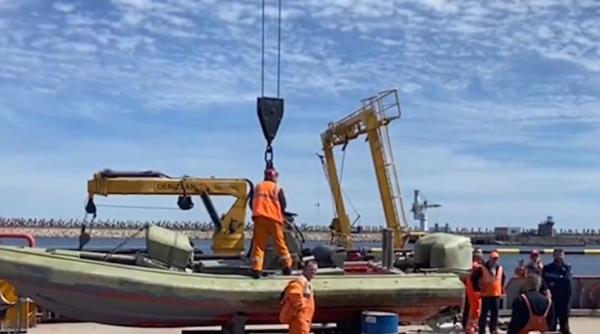 alerta litoral obiect suspect barca recuperat tuzla drona marina ucraina