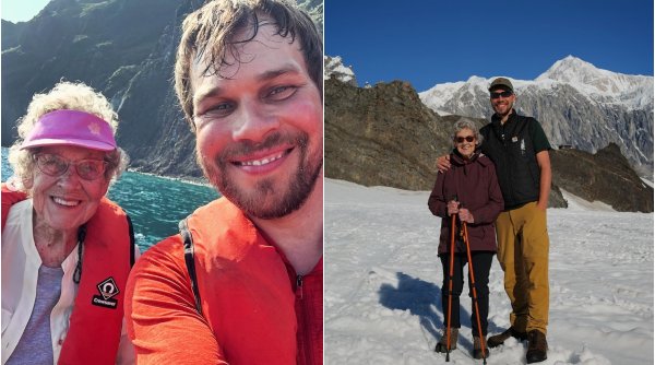 O bunicuță de 94 de ani, care nu a călătorit până la vârsta de 85, se plimbă acum în jurul lumii alături de nepotul său. ”M-am bucurat de fiecare clipă”