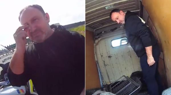 sofer prins fara triunghi reflectorizant autostrada facut cruce politst