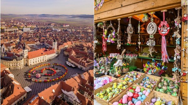 S-a deschis Târgul de Paște de la Sibiu. Vizitatorii au luat cu asalt căsuțele cu produse delicioase și decorațiuni inedite