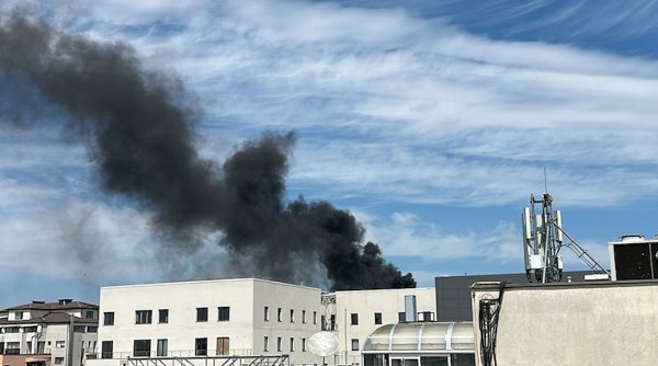 Incendiu puternic în cartierul Aviației din București