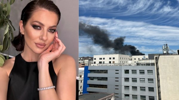 Lidia Buble a filmat îngrozită incendiul din nordul Bucureştiului: 