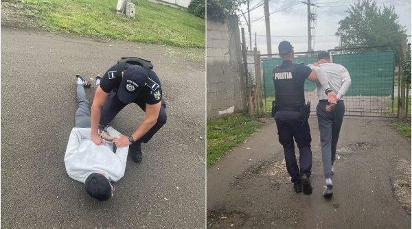 Polițiștii au tras cu arma în Bragadiru, pentru a captura un condamnat fugar