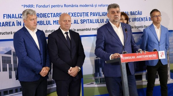 Marcel Ciolacu: ”Echipa PSD din Bacău a obţinut finanţarea PNRR pentru finalizarea Pavilionului Municipal de la Spitalul Judeţean de Urgenţă Bacău”