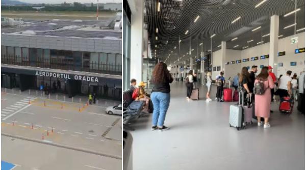 primii pasageri noul terminal aeroport oradea cadouri personal