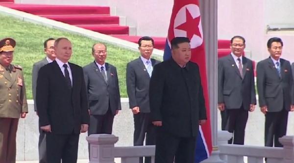 vladimir putin multumeste kim jong un phenian sprijin directia ucraineana invitat moscova vladimir putin multumeste kim jong un phenian sprijin directia ucraineana invitat moscova