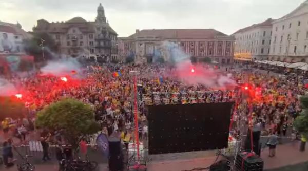 imagini suporteri echipa nationala sarbatoresc calificarea romaniei in optimile de finala euro 2024