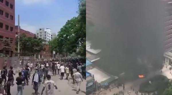 revolte cu zeci de morti in bangladesh multimea a dat foc televiziunii de stat