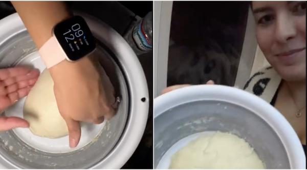 o femeie a devenit virala dupa ce a framantat aluatul de paine in avion