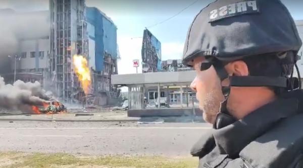 exclusiv jurnalisti antena 3 cnn in mijlocul bombardamentelor din harkov imagini apocaliptice o racheta a lovit o conducta de gaz