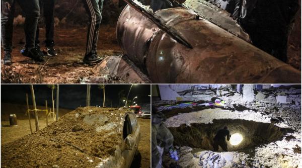 imagini greu de privit din israel cratere uriase resturi de rachete si cartiere distruse in tel aviv dupa masivul atac iranian