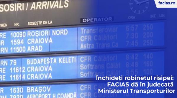 inchideti robinetul risipei facias da in judecata ministerul transporturilor