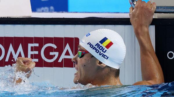 david popovici a castigat medalia de aur la 100 m liber la mondialele de la singapore