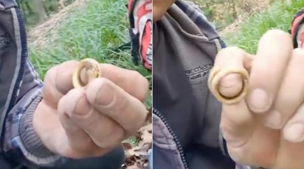 descoperire arheologica de tezaur in romania un inel de aur din epoca romana gasit intr o padure este expus in premiera nationala