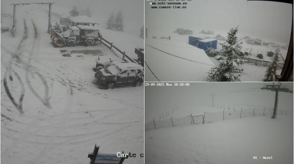 ninge abundent in mai multe zone stratul de zapada ajunge la 10 cm temperaturile scad si mai mult si se anunta ploi in toata tara