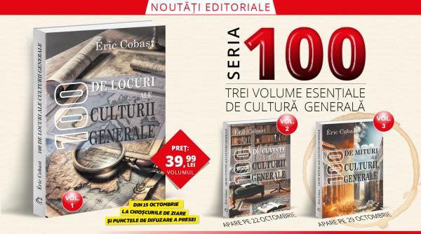 seria 100 o calatorie in inima culturii generale trei volume esentiale semnate de eric cobast publicate de editura carthemia