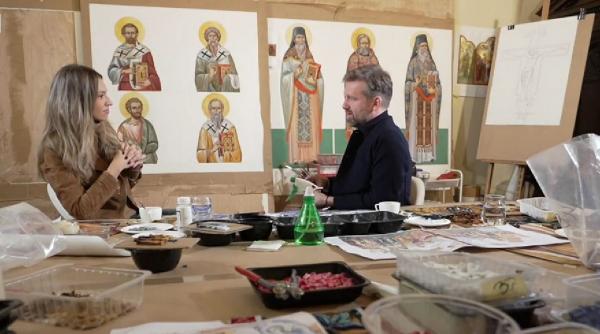 pictorul catedralei nationale interviu pentru antena 3 cnn la inceput lucram in catedrala cand inca se vedea cerul