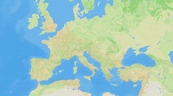 o noua harta cu reteaua de drumuri a imperiului roman ce totaliza 300 000 de kilometri arata cat de sofisticata era aceasta