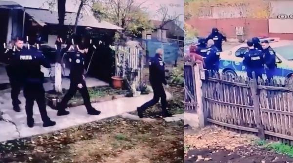 trage cu pusca dupa sotie prin curte un barbat s a trezit asaltat de mascati si politisti in gospodaria lui dupa o farsa la 112