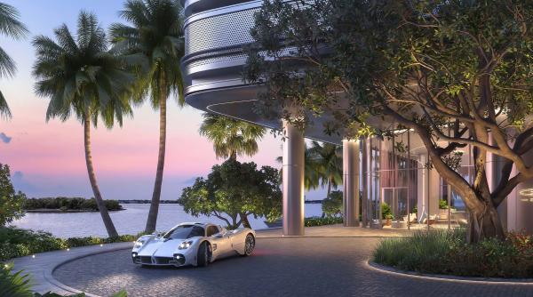 blocul din miami in care iti cumperi penthouse si primesti gratuit o masina de 3 milioane de dolari cum arata apartamentele si bolidul